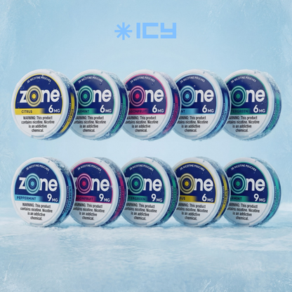 POUCHES DE NICOTINA - ICY UY - VELO, ZONE, ZYN