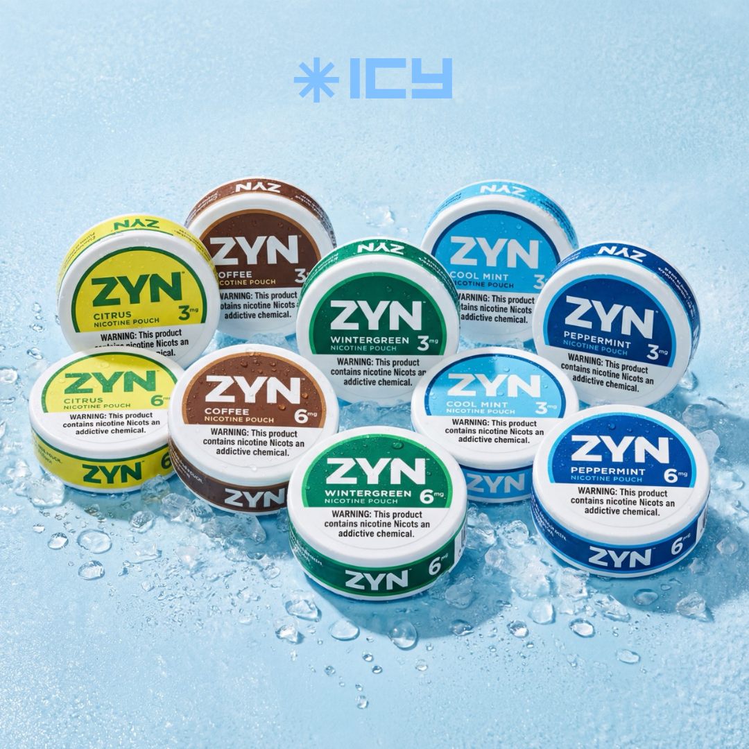 POUCHES DE NICOTINA - ICY UY - VELO, ZONE, ZYN