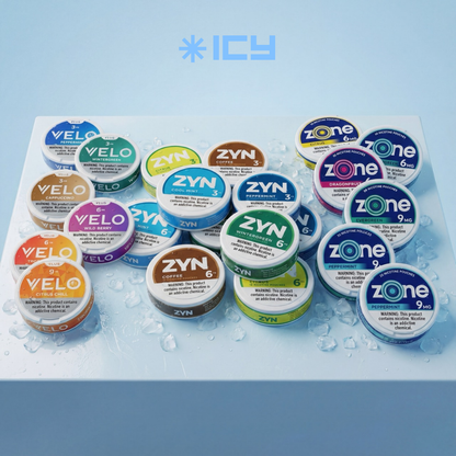 POUCHES DE NICOTINA - ICY UY - VELO, ZONE, ZYN